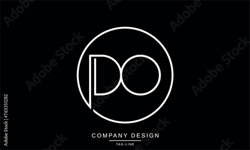 DO, OD Abstract Letters Logo Monogram Design Vector Initials