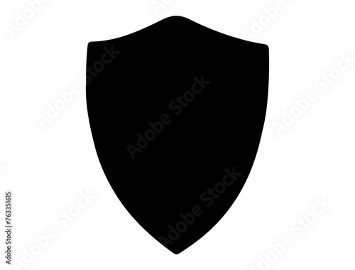 Free Download Badge shape silhouette vector art white background - GFXLoad