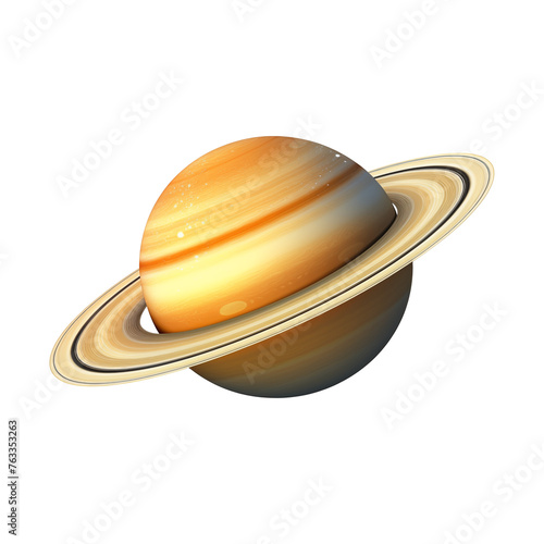 saturn_isolated_on_white