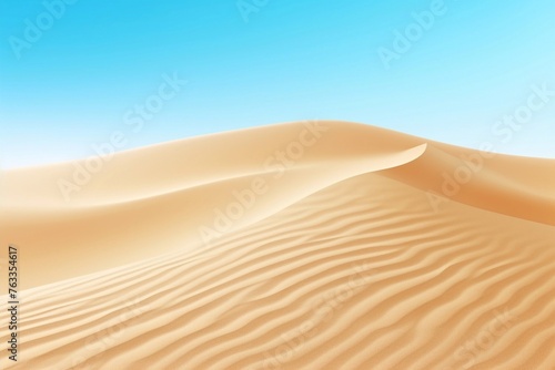 Summer background of beach vacation holiday them  sand dunes in the desert. 