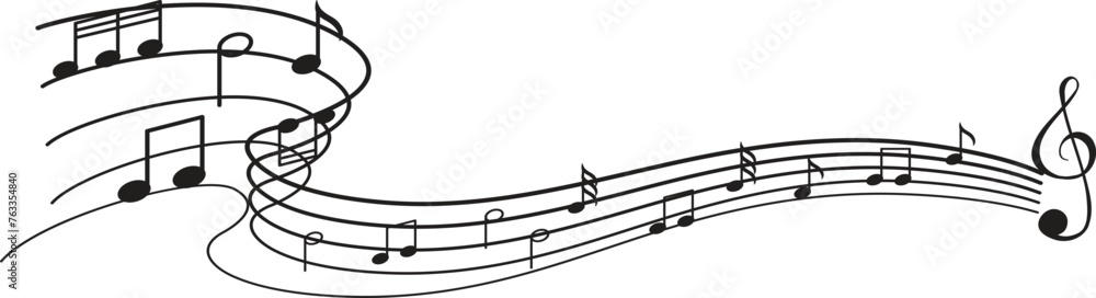 Obraz premium sketch of notes