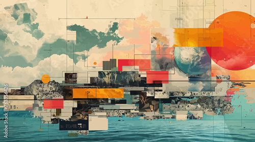 Abstract Collage Design