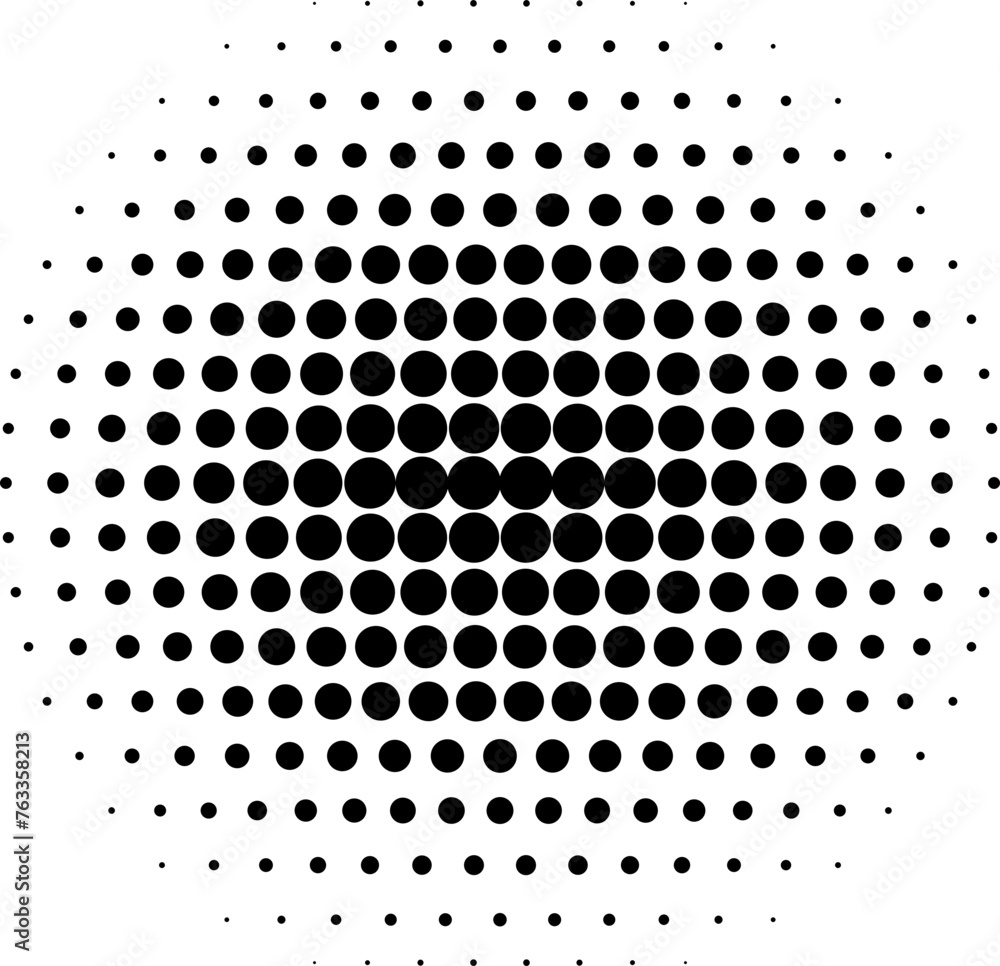 Halftone Dotted Circle Halftone Dotted Circle