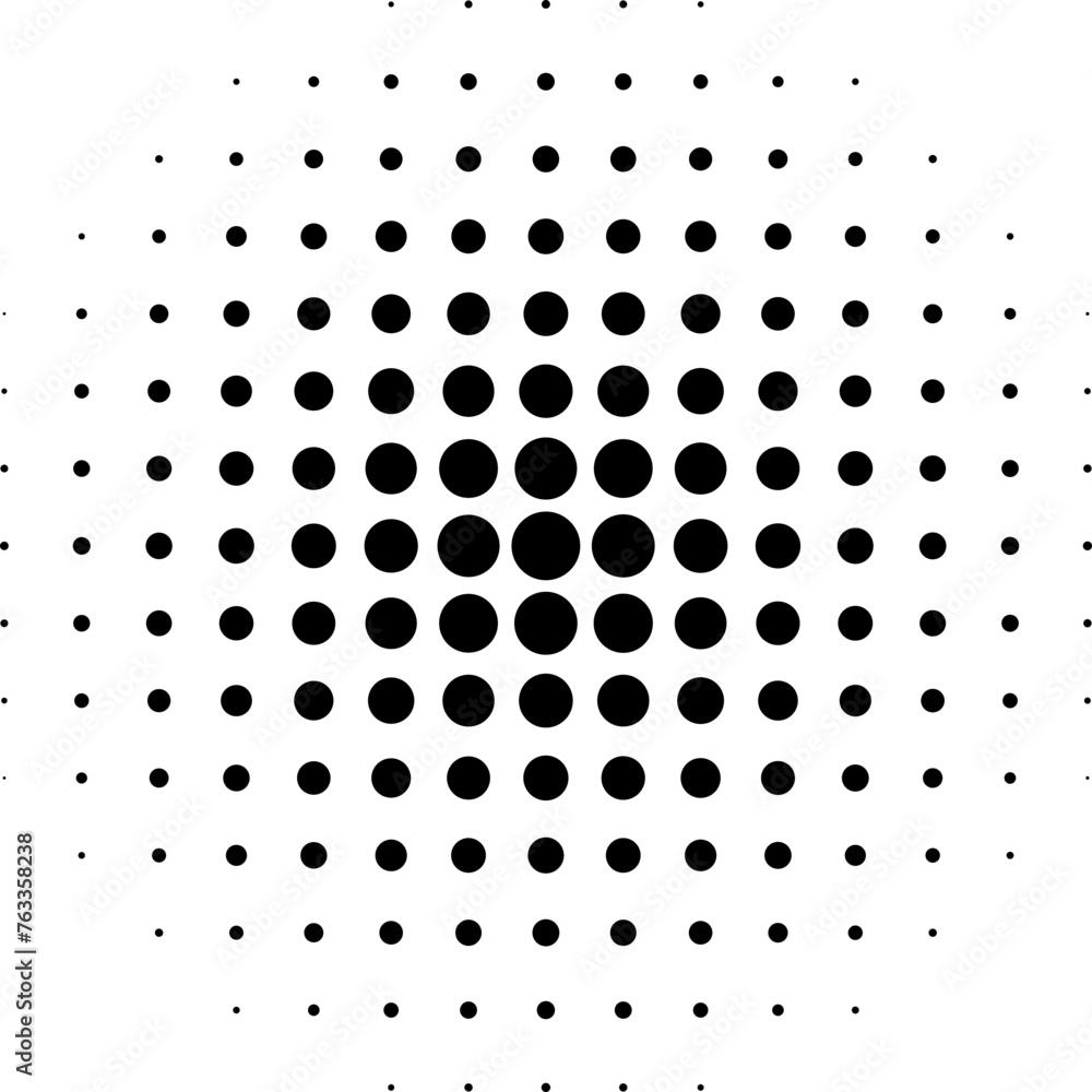 Halftone Dotted Circle Halftone Dotted Circle