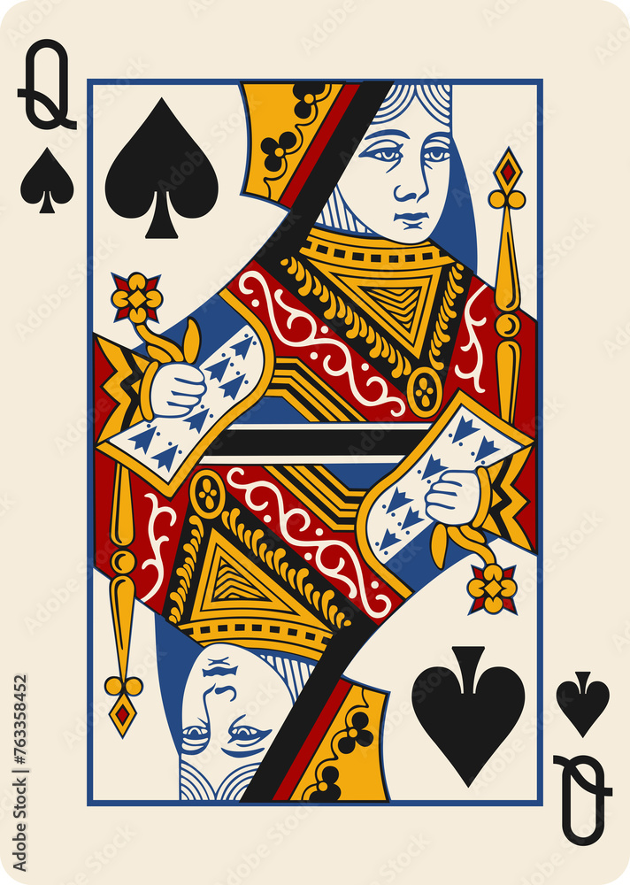 Queen of Spades Heritage Playing Cards