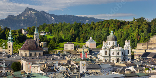 Stiftskirche Sankt Peter, Stadtzentrum vom Kapuzinerberg, Kollegienkirche, Salzburg, Österreich photo