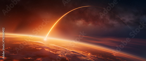 Space exploration - rocket launch