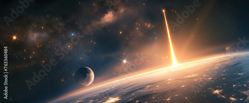 Space exploration - rocket launch