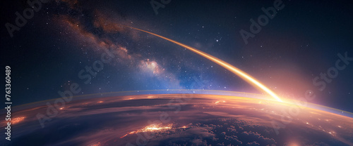 Space exploration - rocket launch