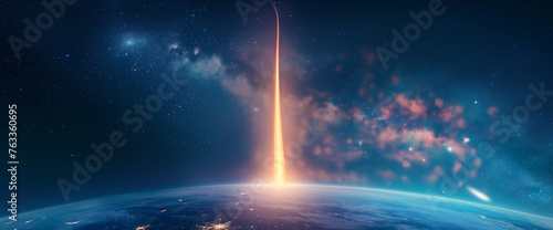 Space exploration - rocket launch