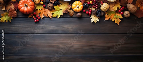 A bowl of soup and autumn l...