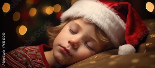 Child napping on sofa in a ...
