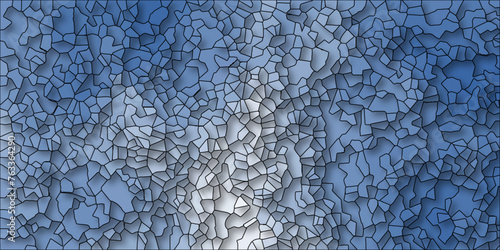Abstract Seamless Multicolor Broken Stained-Glass Geometric Retro Tiles Pattern Quartz Crystal 3D Voronoi Diagram Background. For Artful Websites, Presentations, Brochures, and Social Media Graphics.