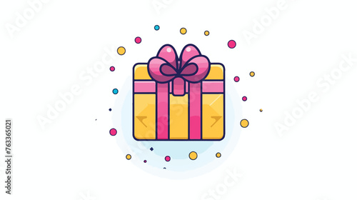 Gift pixel perfect linear ui icon
