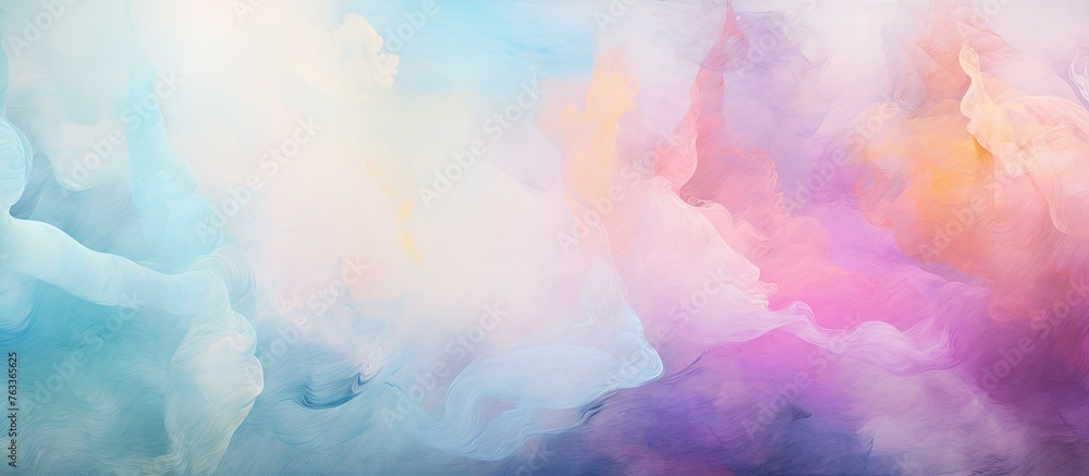 Person under vibrant sky, Abstract acrylic background