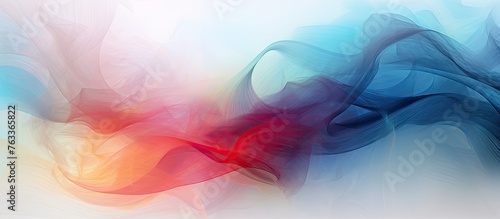 Abstract blue and red wave background