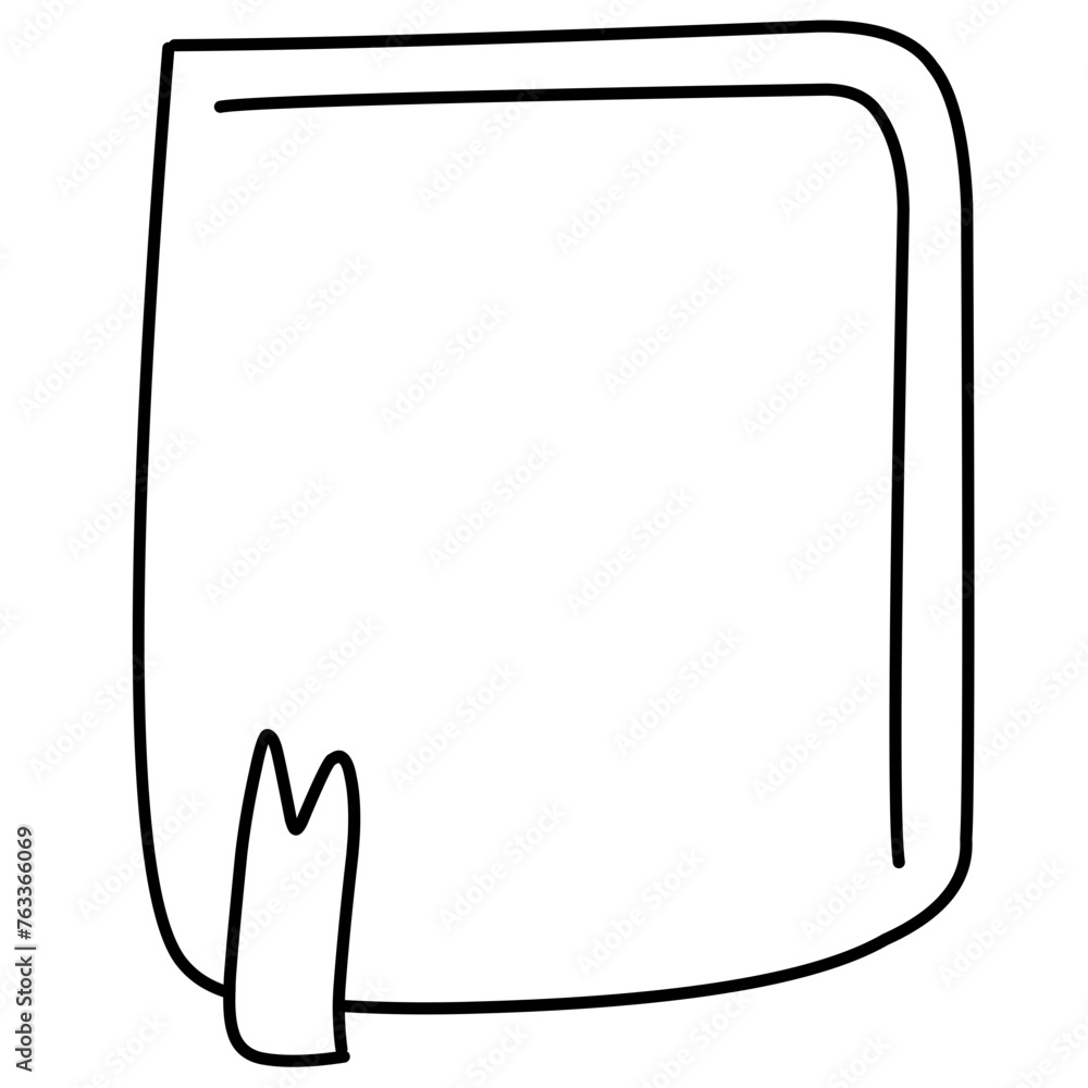 Hand Drawn Book Vector Line Hand Drawn Book Vector Line