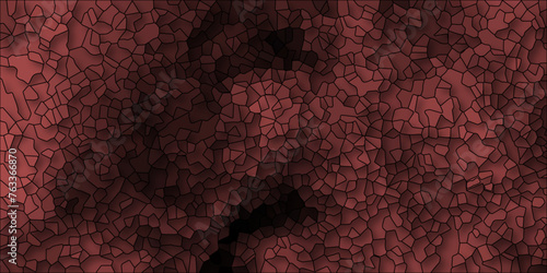 Abstract Seamless Multicolor Broken Stained-Glass Geometric Retro Tiles Pattern Quartz Crystal 3D Voronoi Diagram Background. For Artful Websites, Presentations, Brochures, and Social Media Graphics.