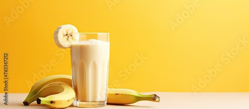 A table displaying a banana...