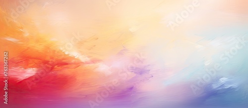 Abstract painting of colorf...