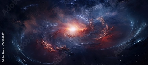 Spiral galaxy with intense ...