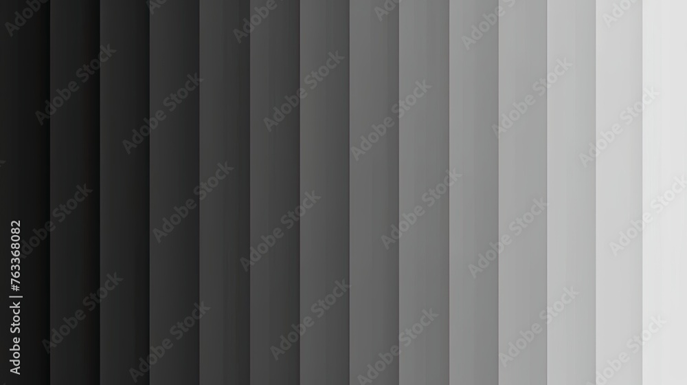 Abstract image of a gradient of gray color, a number of different shades of color, a smooth transition of white to black, shades, texture, design, black stroke, layers, separation. Generative by AI
