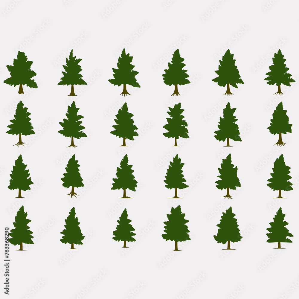  vector images of pine trees