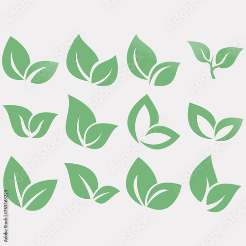 Collection of leaf logos