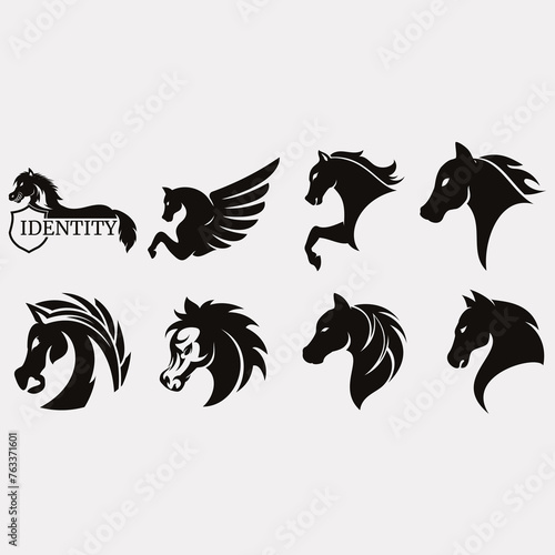 Horse icon set
