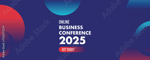 Modern business conference word cloud concept with lines. Abstract minimal flyer layout. Vector