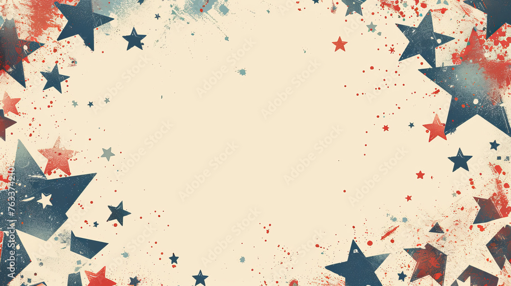 Background image with red white and blue Americana theme