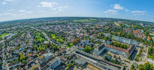 Augsburg von oben, Kriegshaber im Luftbild