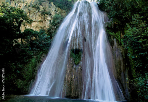 Horsetail Fall, a 75-foot drop through Mexico's largest preserve