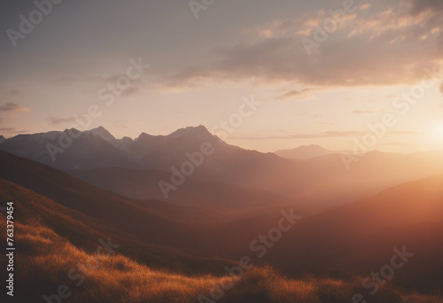 Sunset over the mountains © ArtisticLens