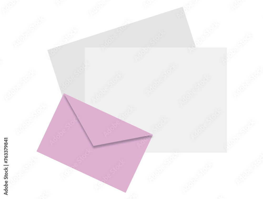 envelope with blank paper