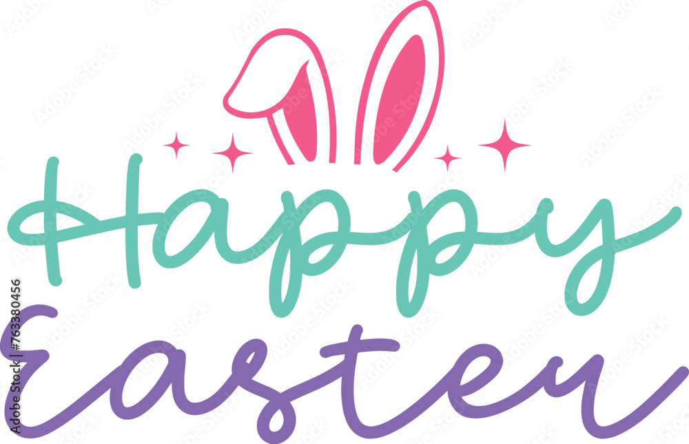 Happy Easter typography clip art design on plain white transparent isolated background for card, shirt, hoodie, sweatshirt, apparel, tag, mug, icon, poster or badge Happy Easter typography clip art design on plain white transparent isolated background for card, shirt, hoodie, sweatshirt, apparel, tag, mug, icon, poster or badge