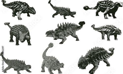 Dinosaur Ankylosaurus 