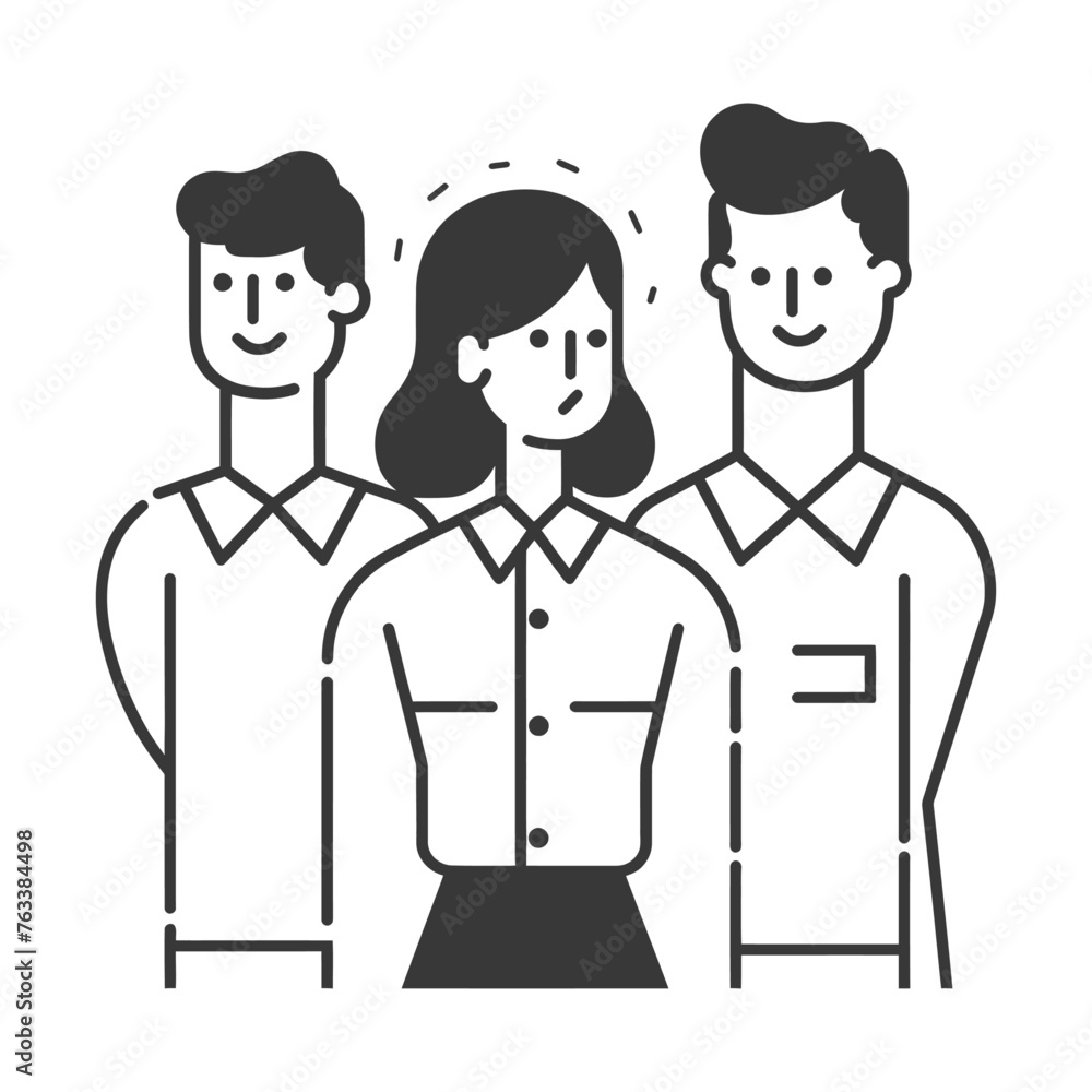 Outline illustration for Celebration of International Friendship Day Growing together with Love Outline illustration for Celebration of International Friendship Day Growing together with Love