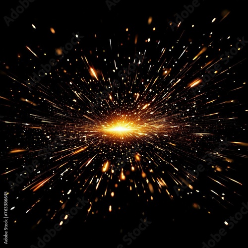 Explosion of Light: A Cosmic Dance
