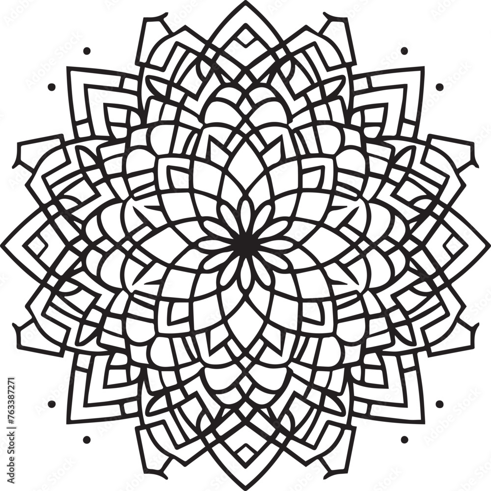Obraz premium Geometric Shapes coloring pages. Geometric Shapes outline for coloring book