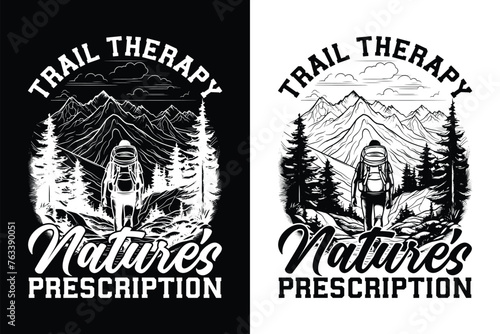 Hiking design for adventure lovers, Hiking tshirt design vector template design, Vintage hiking t-shirt design vector, Typography hiking t-shirt design.