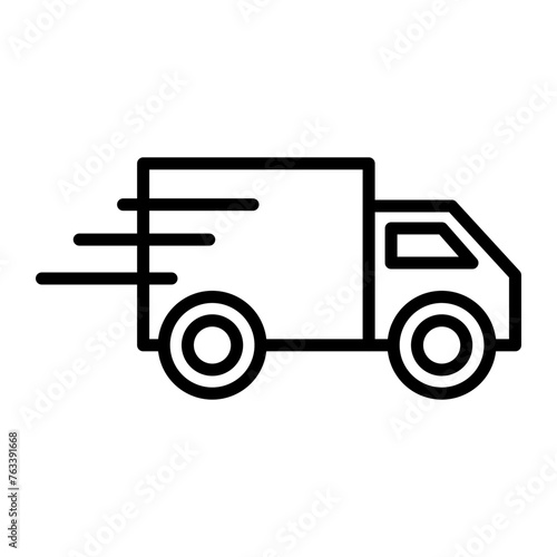 Fast Delivery Line Icon