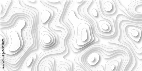 Vector geometric topography contour map White wave paper curved reliefs. Topography and geography map grid abstract backdrop. topography grid map seamless pattern.