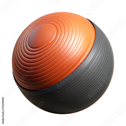 realistic basketball ball icon 3d