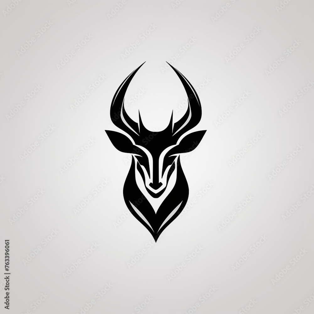 an icon that uses the head of an antelope as its image сreated with Generative Ai an icon that uses the head of an antelope as its image сreated with Generative Ai