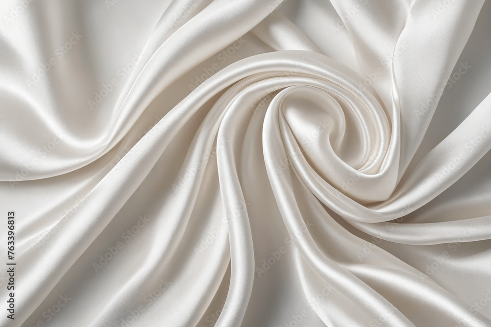 Beautiful background luxury cloth with drapery and wavy folds of white silk satin material texture Beautiful background luxury cloth with drapery and wavy folds of white silk satin material texture