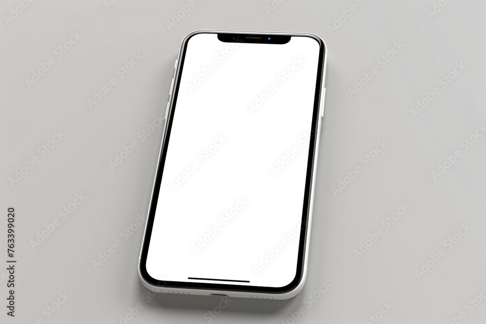 A sleek, modern smartphone on a minimalist, toys in the background сreated with Generative Ai A sleek, modern smartphone on a minimalist, toys in the background сreated with Generative Ai