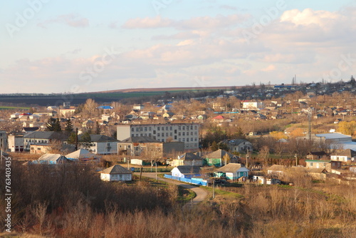A town with many houses