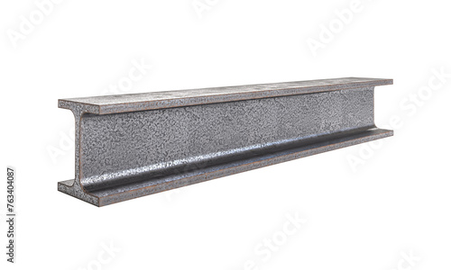metal beam isolated on white background.