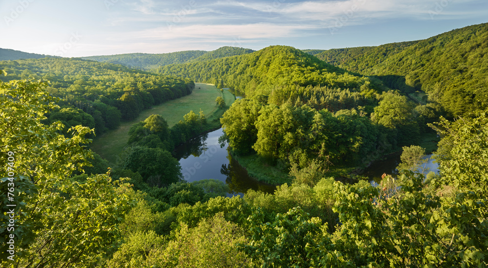 Blick vom Umlaufberg ins Thayatal, Nationalpark Thayatal, Niederösterreich, Österreich